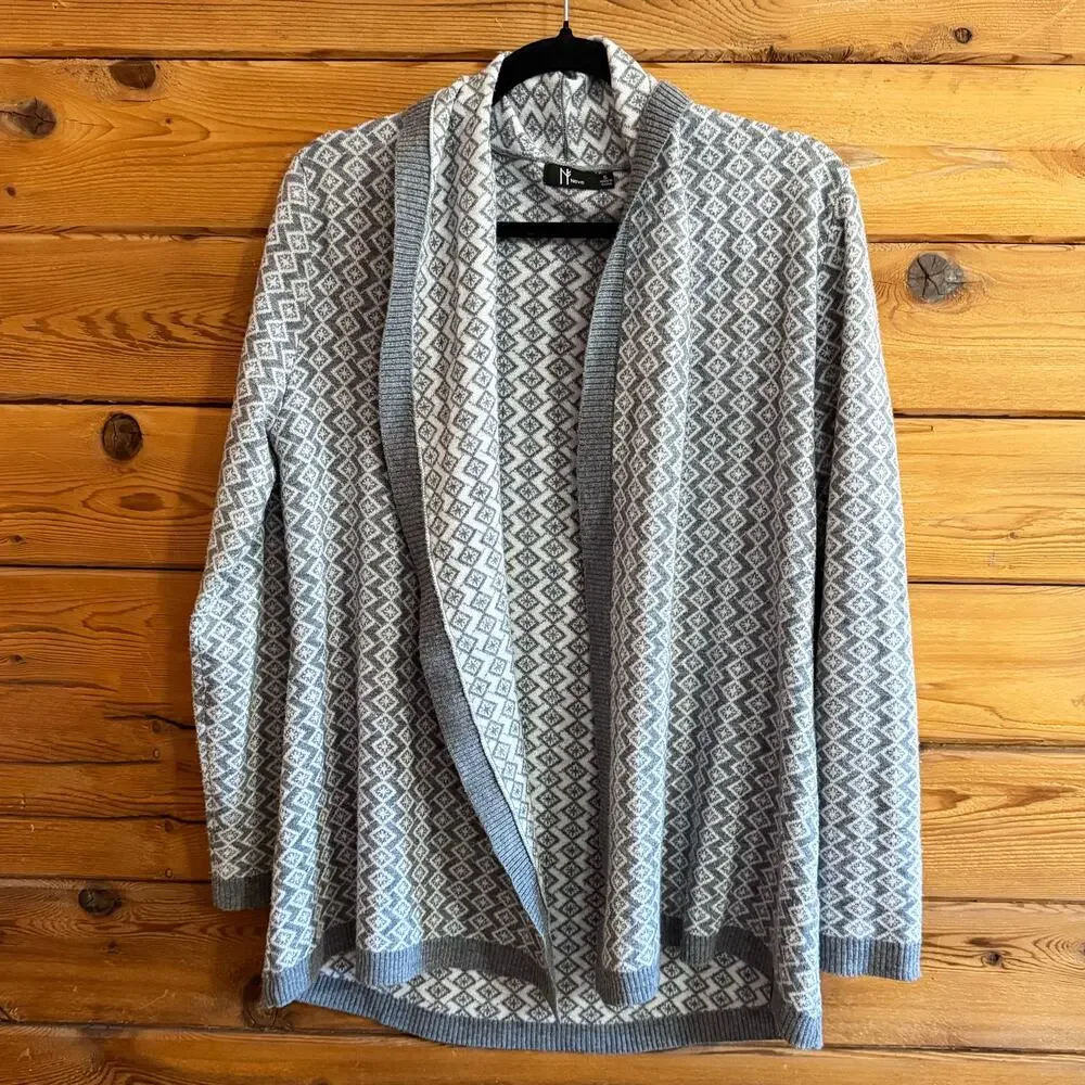 Neve Merino Wool Blend Cardigan Sweater Womens Small